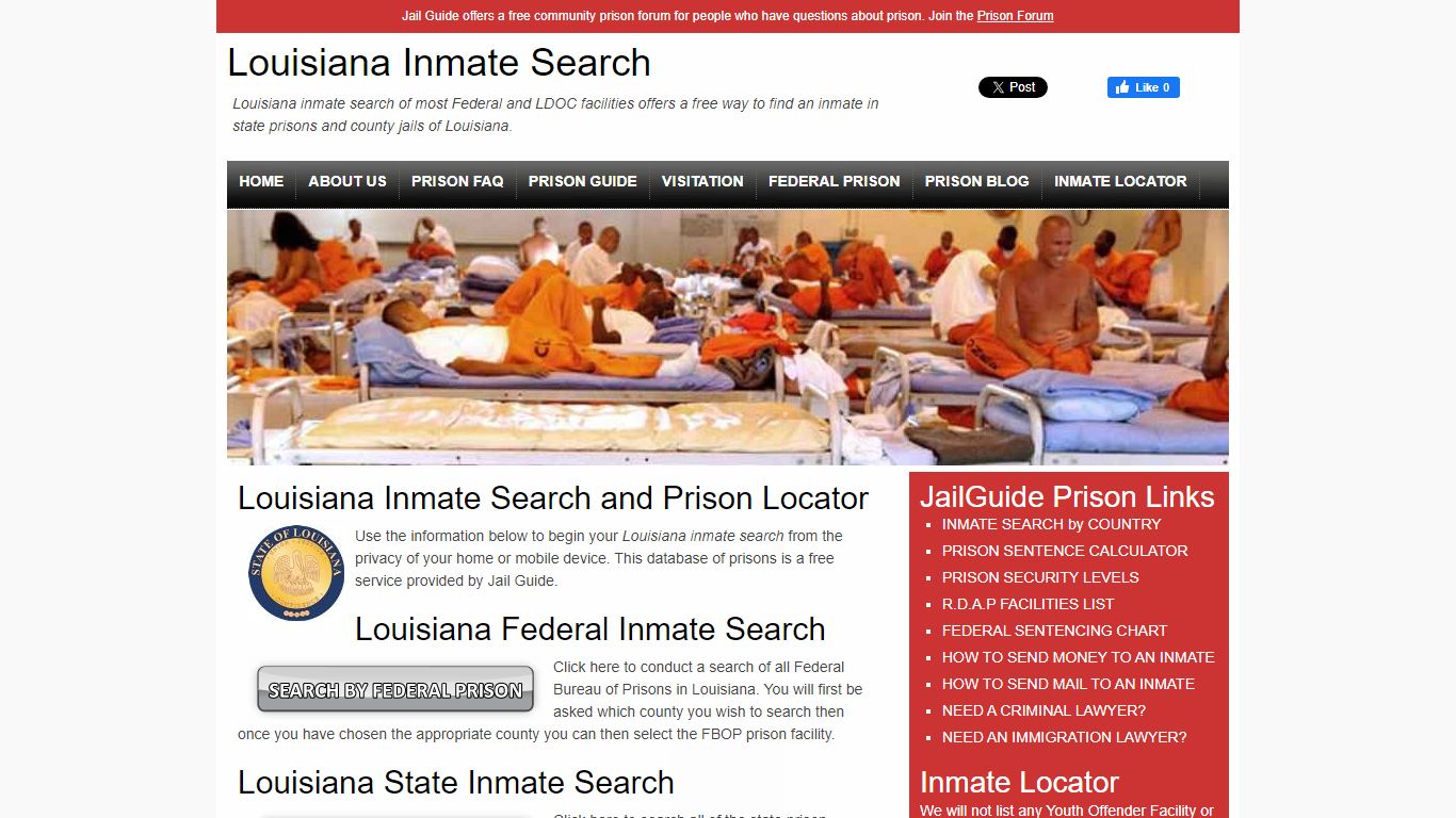 Louisiana Inmate Search and Prison Lookup - Jail Guide